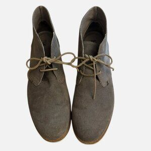 Hari Mari‎ Men's 13M Desert Adobe Boots Gray Lace Up Suede Leather Work Outdoor